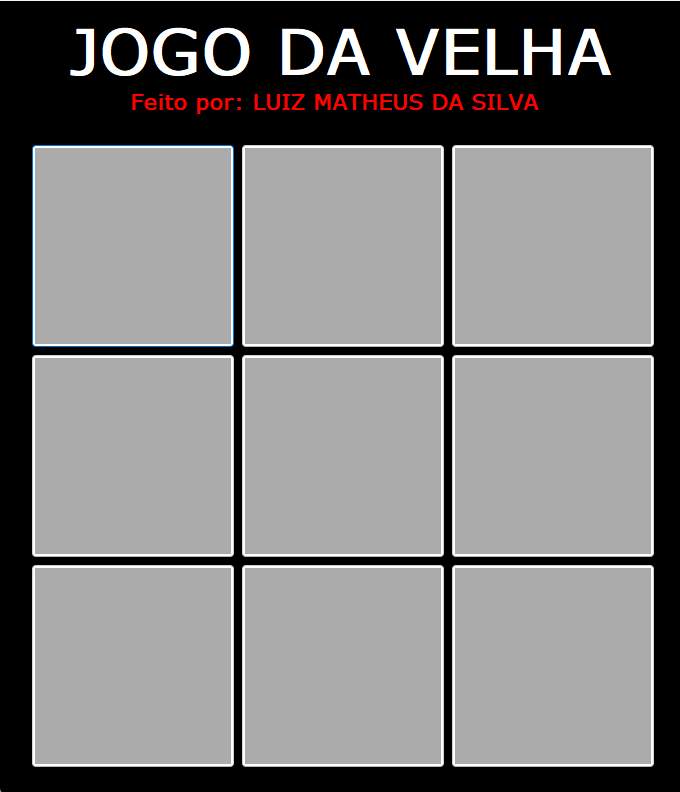 Projeto Jogo da Velha - Csharp